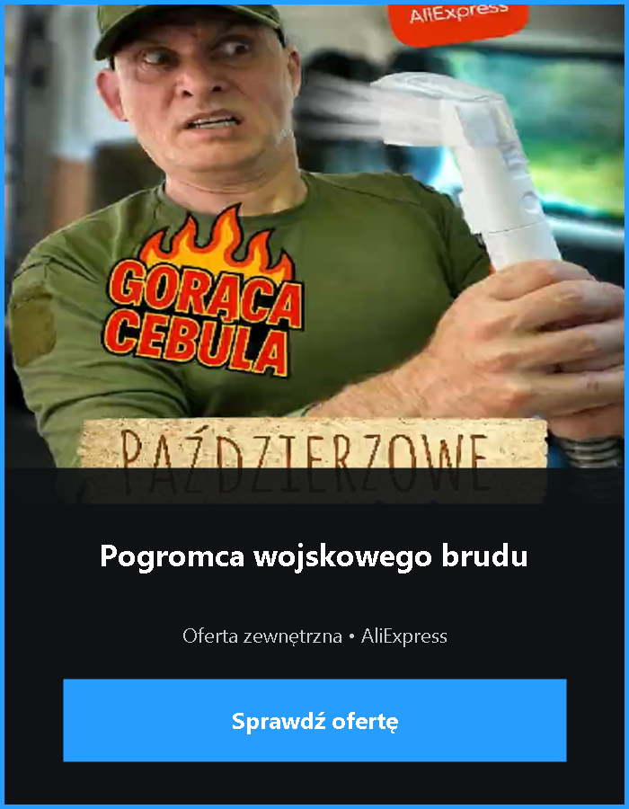 Pogromca wojskowego brudu — oferta zewnętrzna AliExpress. Sprawdź ofertę