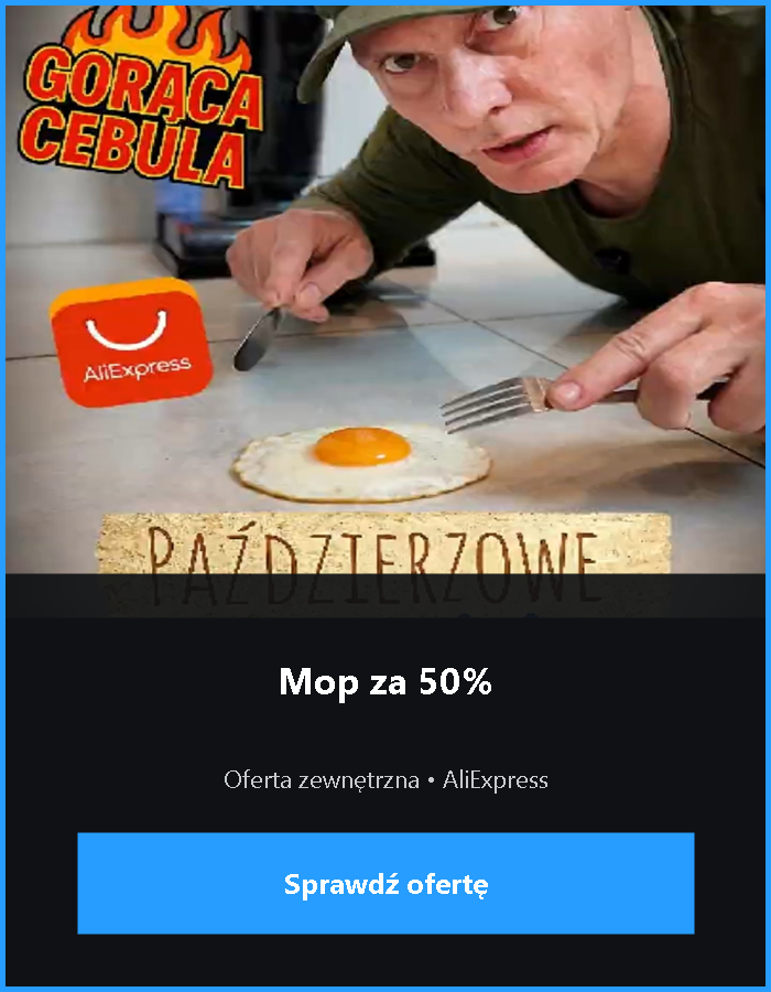 Mop za 50% — oferta zewnętrzna AliExpress. Sprawdź ofertę